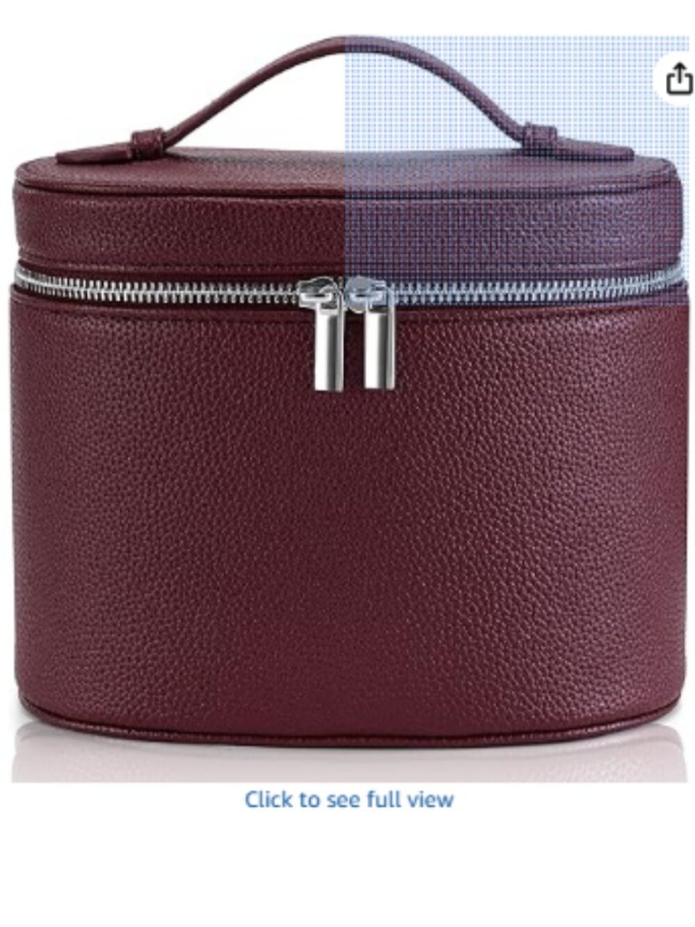 Makeup Bag Vanity Case Cosmetic Bag with Removable Divider Travel Toiletry Bag